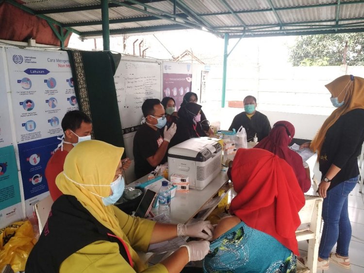 Kadin Kabupaten Sukabumi Kembali Lakukan Gebyar Vaksin Industri, Kali ini di PT.TA Global Indonesia