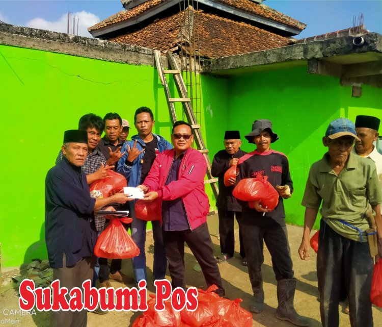 Anggota DPRD Fraksi PDI Perjuangan Asal Sukabumi Sumbang Pembangunan Masjid